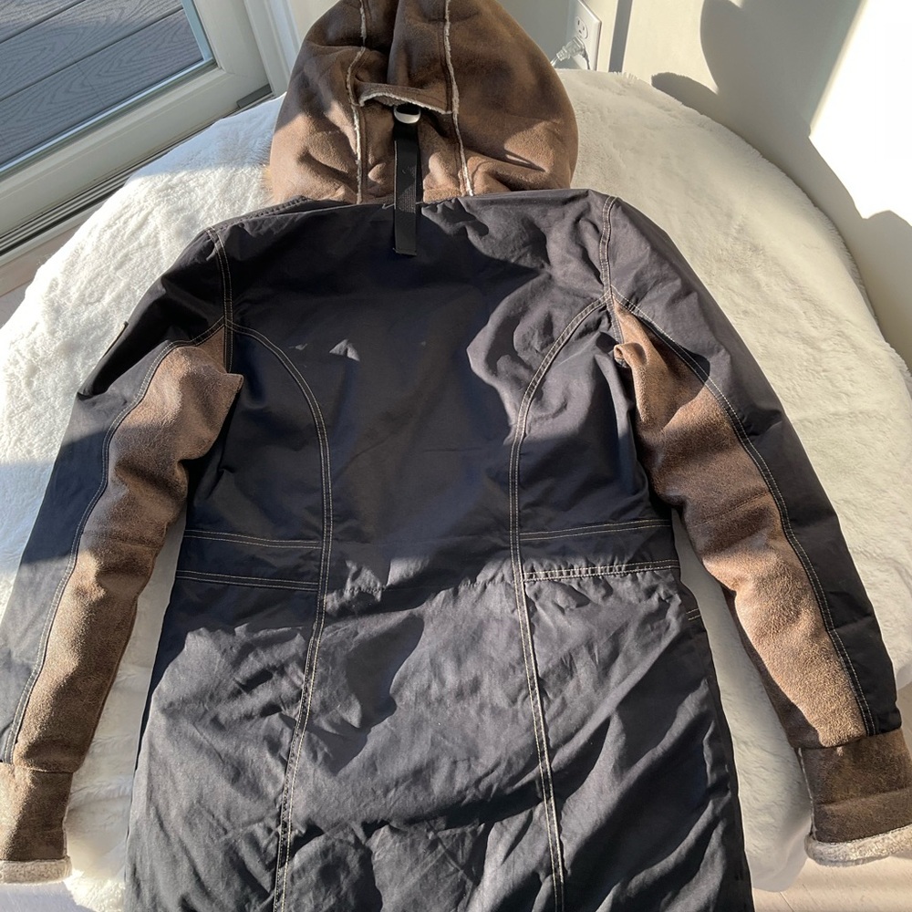 Kohl Arktik Down Black Brown Parka Size Small View 6